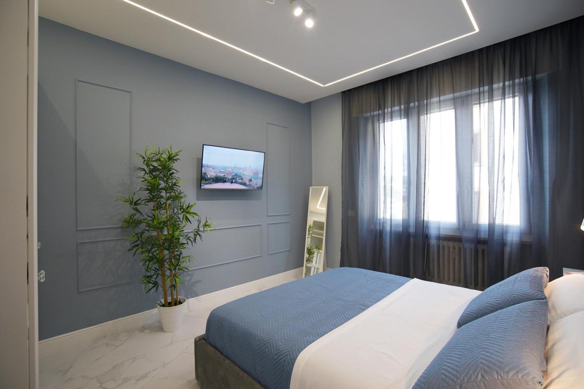 Apartamento Sky Downtown Smn ,train Station,2 Letti,balcone Florença